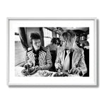 David Bowie and Mick Ronson, Train to Aberdeen, Scotland, 1973