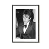 Black and white framed Fine art print of Actor Al Pacino in a tuxedo in NYC. 