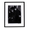 Rare, Fine art black and white framed print of Lou Reed and Nico hugging, signed by the photographer Mick Rock. 
