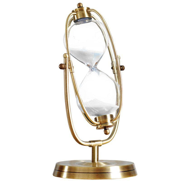 Gold Hourglass Rotating Sculpture – LA MAISON REBELLE