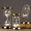 gold, rotating, hourglass, sculpture, sand timer, 60, 30 minutes, la maison rebelle, home decor, art gallery, gift shop