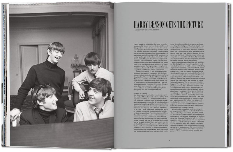 Henry benson, the Beatles, get back, Liverpool, rock n roll, photographer, English rock band, 1960s,  John Lennon, Paul McCartney, George Harrison and Ringo Starr, singers, songwriters, coffee table book, black and white, taschen books, collectors, hardcover, special edition, home decor, gifts, books, art, fine art book, pictures, art gallery, la maison rebelle, Los Angeles, gift shop.