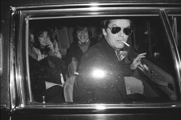 Jack Nicholson, Linda Ronstadt and Carl Bernstein